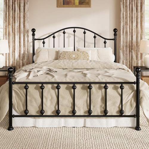 Queen metal bed - metal,