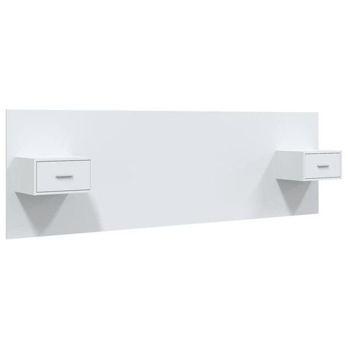 Bed headboard with - with, cabinets