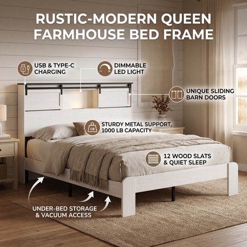 Queen size bed frame - queen,