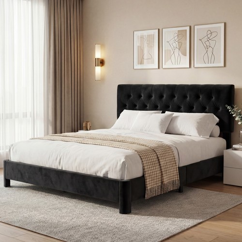 Metal solid wooden - metal, bed