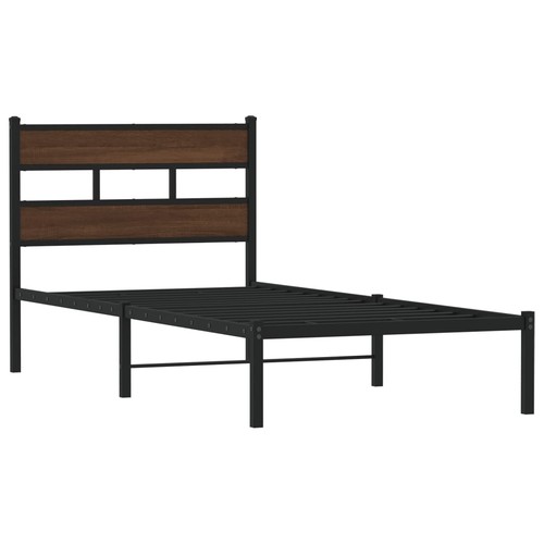 Metal bed frame without - frame,