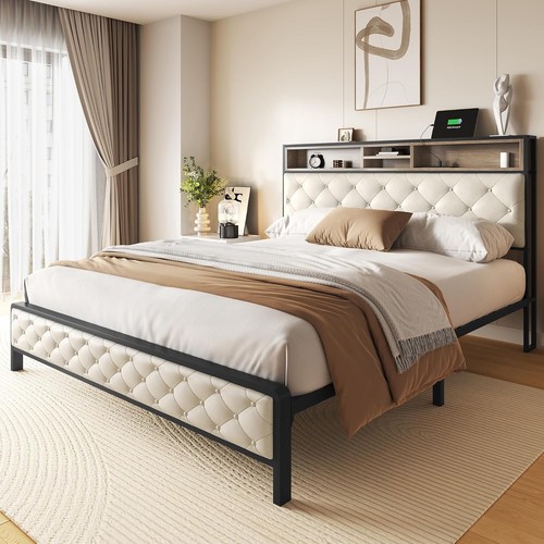 Queen size platform bed - size, frame