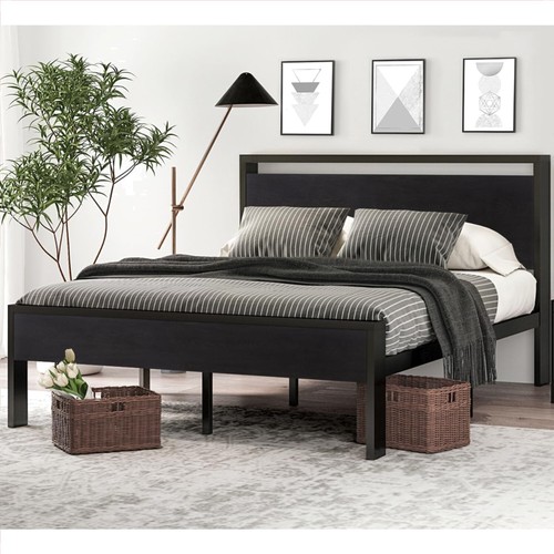 Sturdy metal full - size, bed