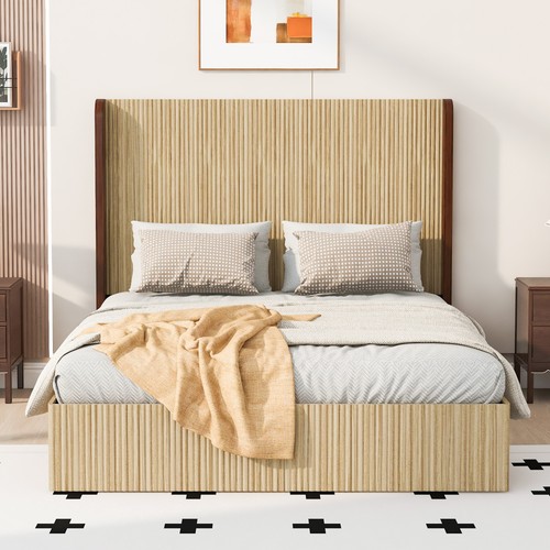 Queen size serrated wooden - queen,